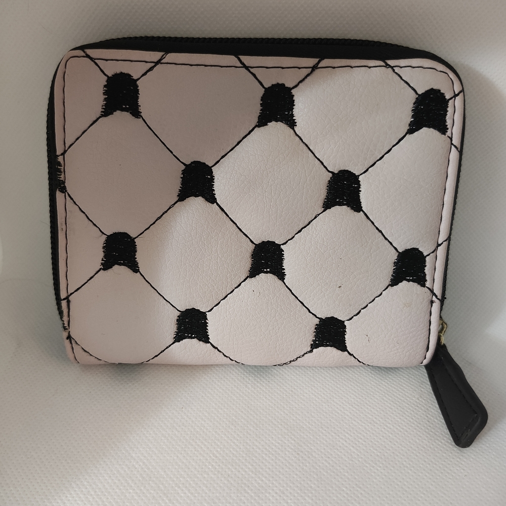 Betsey Johnson Pink and Black Cat Wallet - Picture 2 of 8